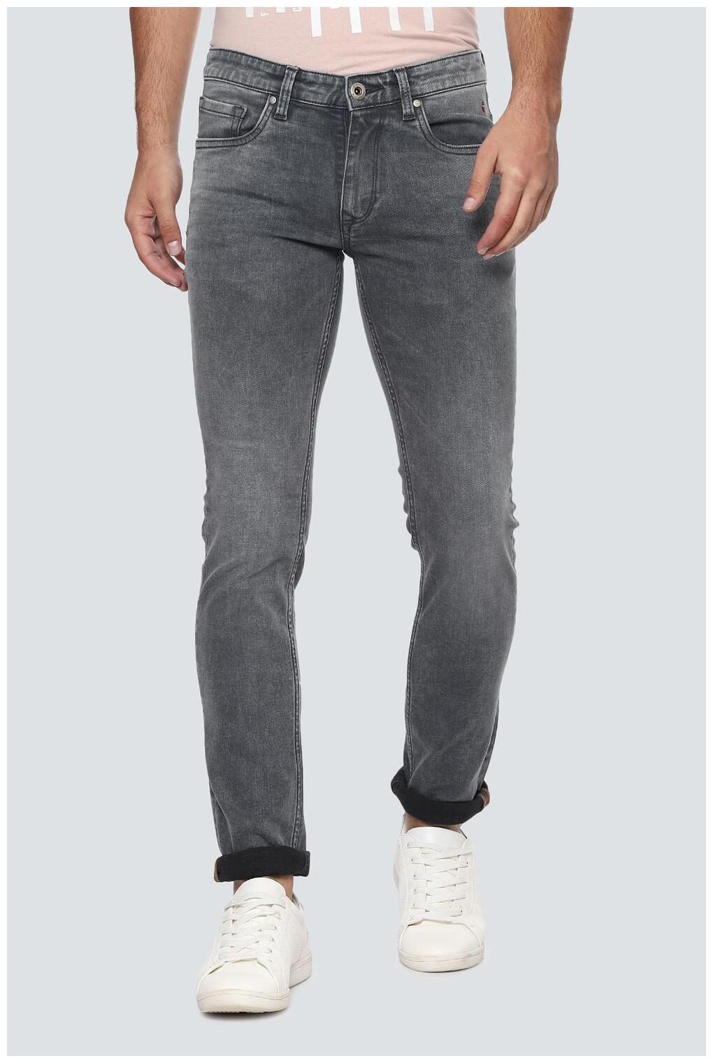 

Louis Philippe Men Grey Slim Fit Jeans