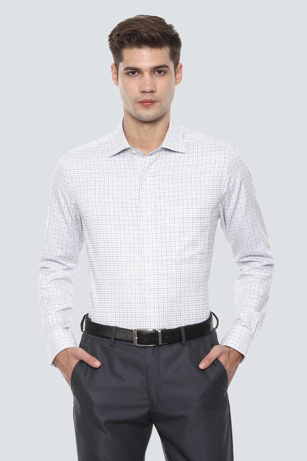 

Louis Philippe Men Regular fit Formal Shirt - White