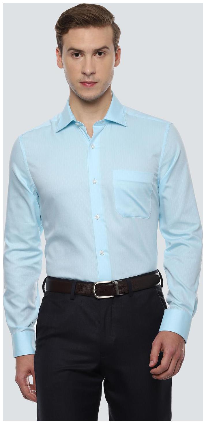 

Louis Philippe Men Regular fit Formal Shirt - Blue