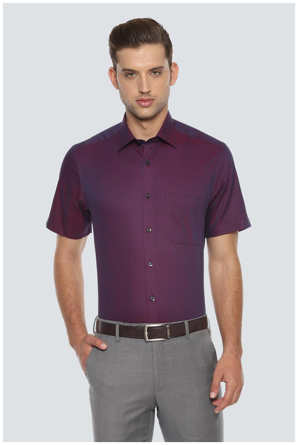 

Louis Philippe Men Regular fit Formal Shirt - Purple