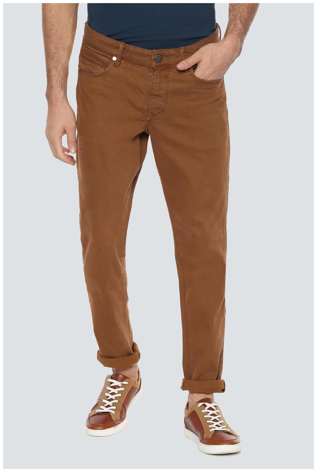 

Louis Philippe Men Brown Slim Fit Jeans