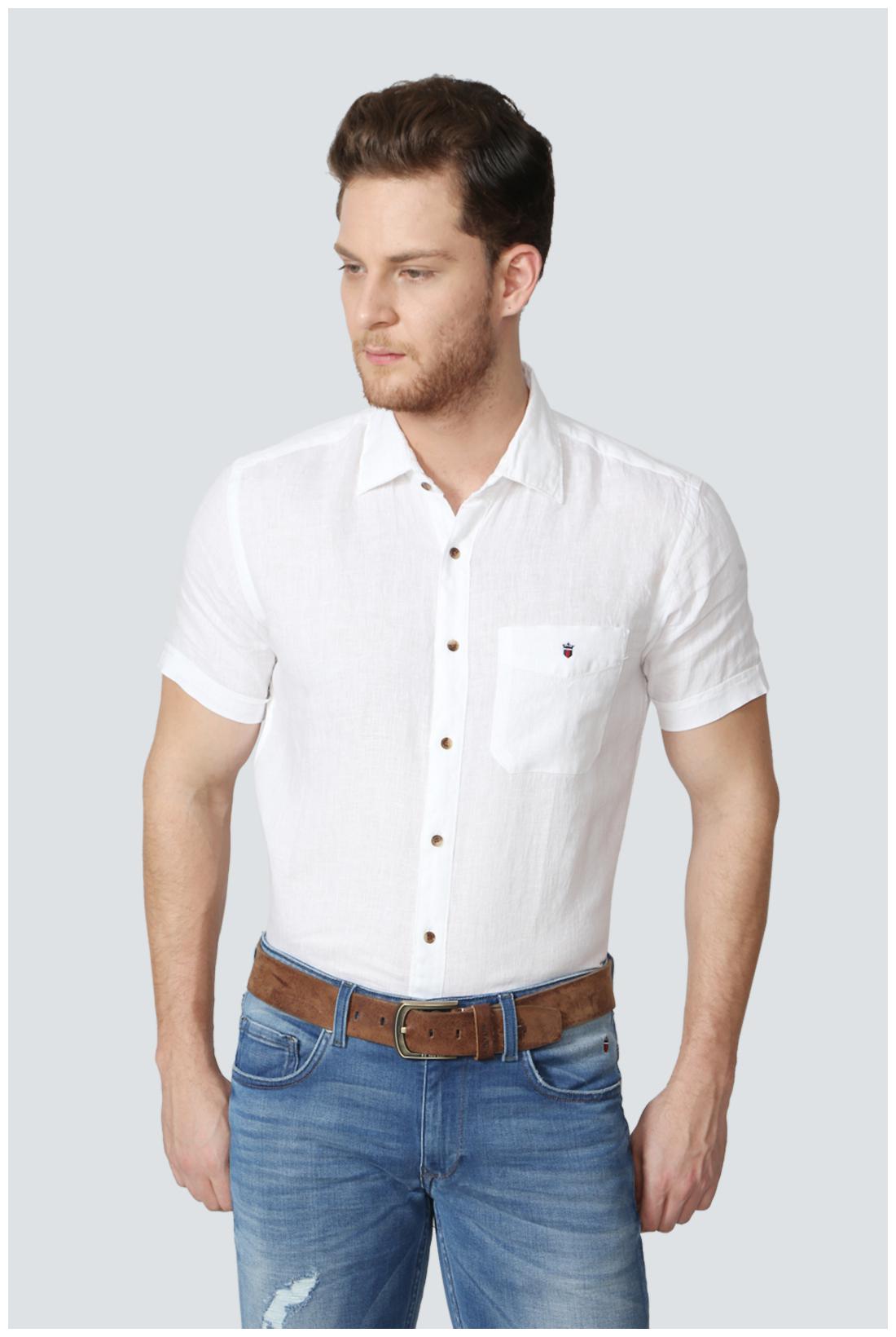 

Louis Philippe Men Slim fit Formal Shirt - White