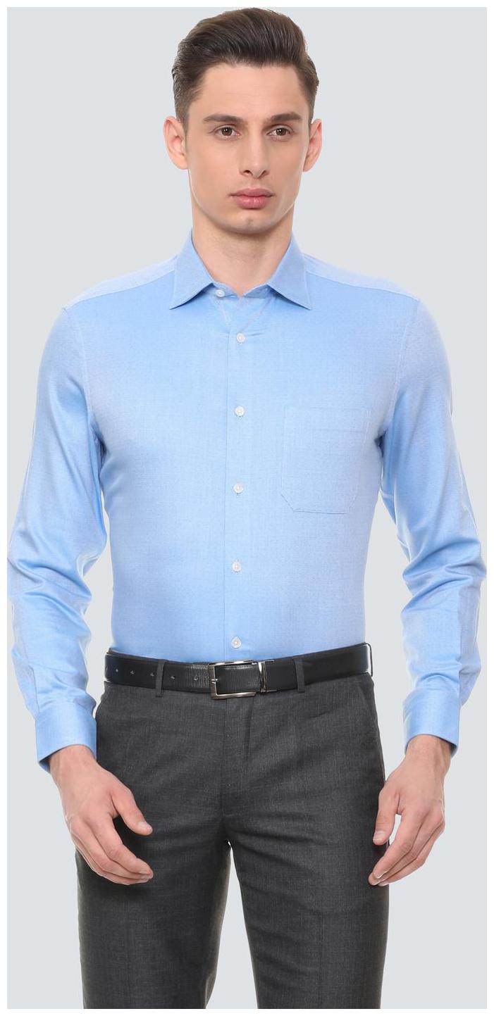 

Louis Philippe Men Regular fit Formal Shirt - Blue