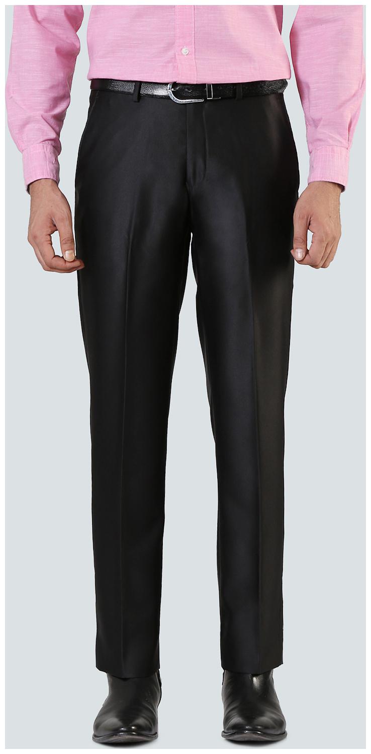 

Louis Philippe Men Solid Slim Fit Formal Trouser - Black