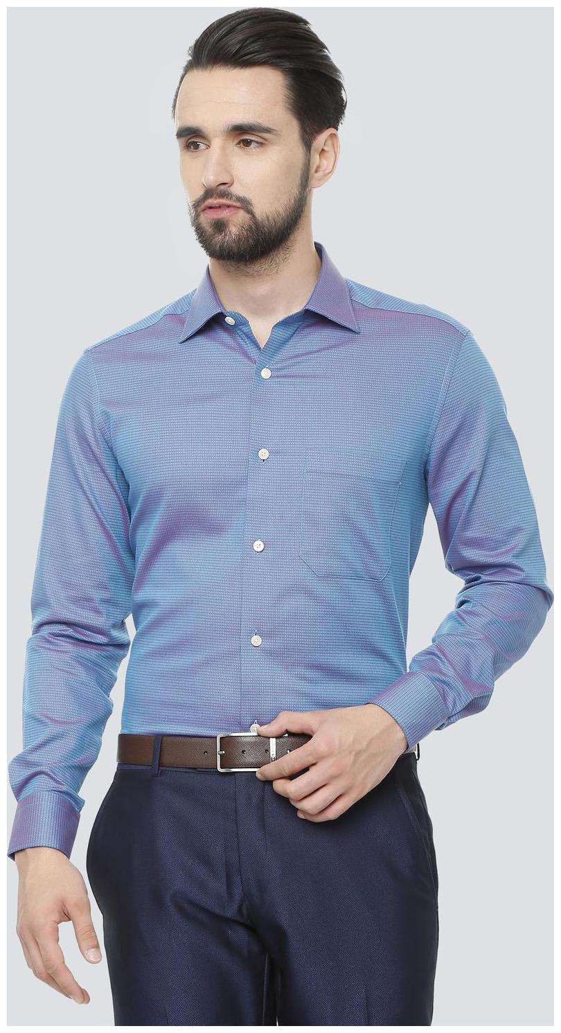 

Louis Philippe Men Regular fit Formal Shirt - Blue