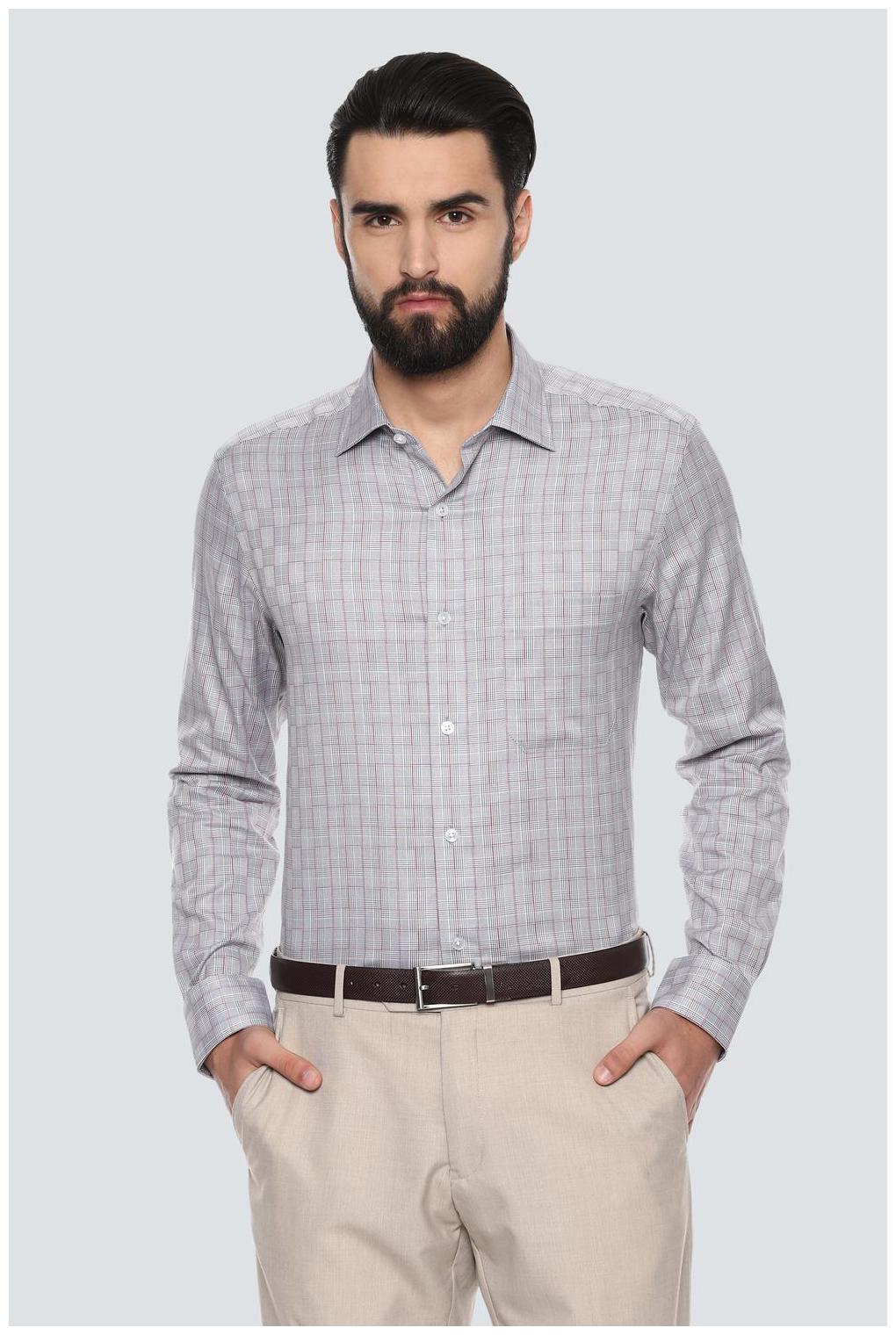 

Louis Philippe Men Regular fit Formal Shirt - Grey