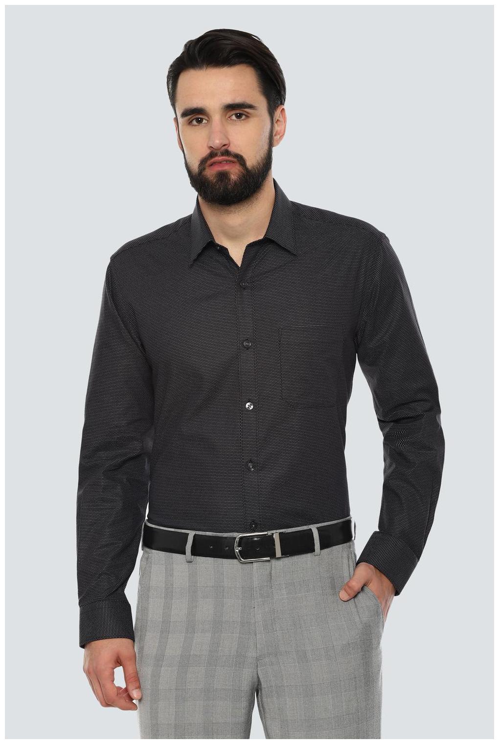 

Louis Philippe Men Slim fit Formal Shirt - Black