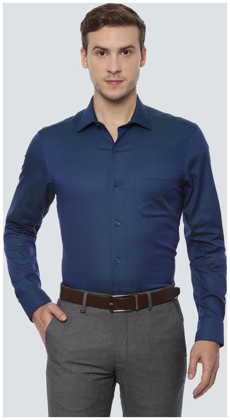 

Louis Philippe Men Regular fit Formal Shirt - Blue