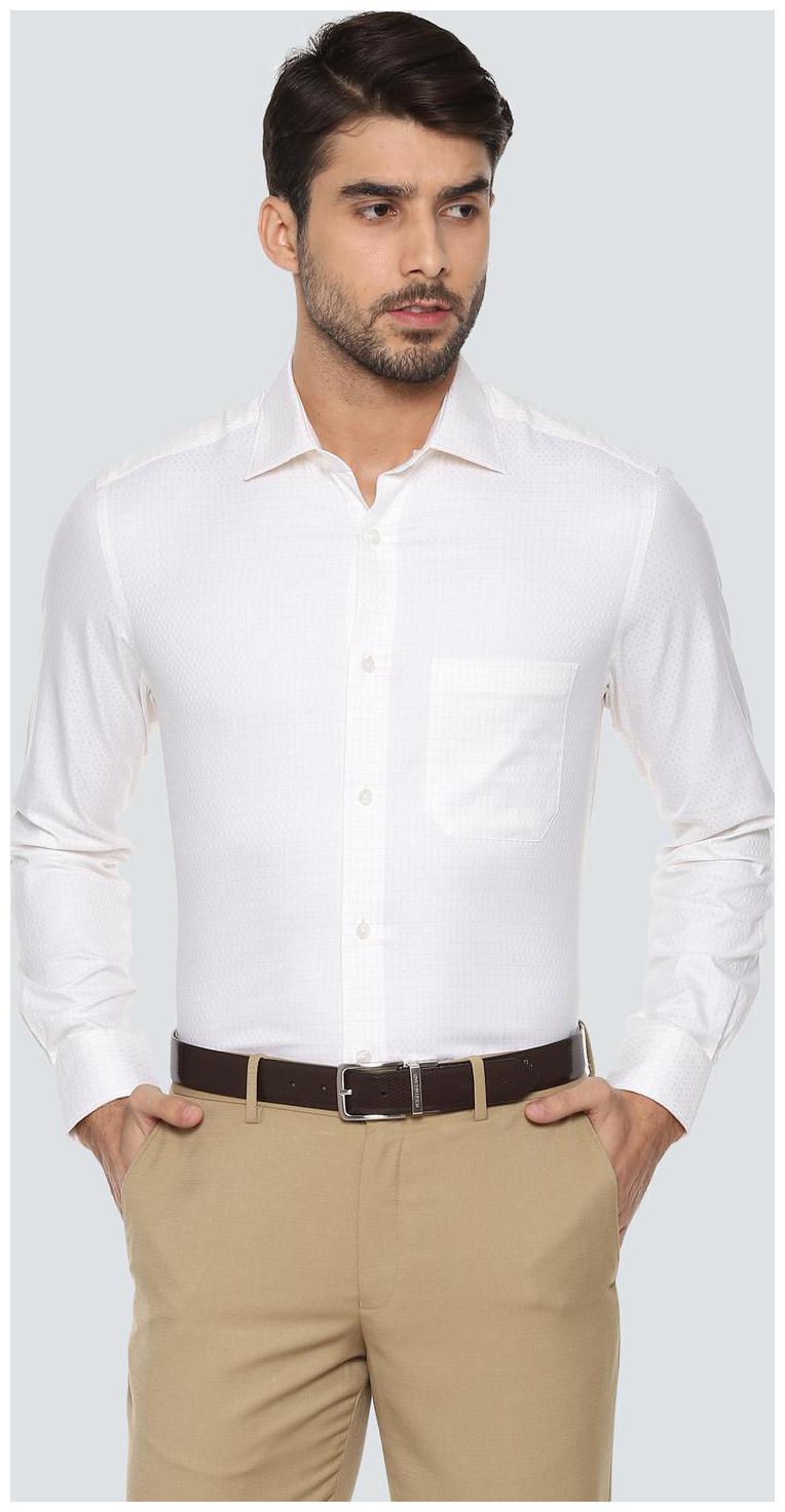 

Louis Philippe Men Regular fit Formal Shirt - White