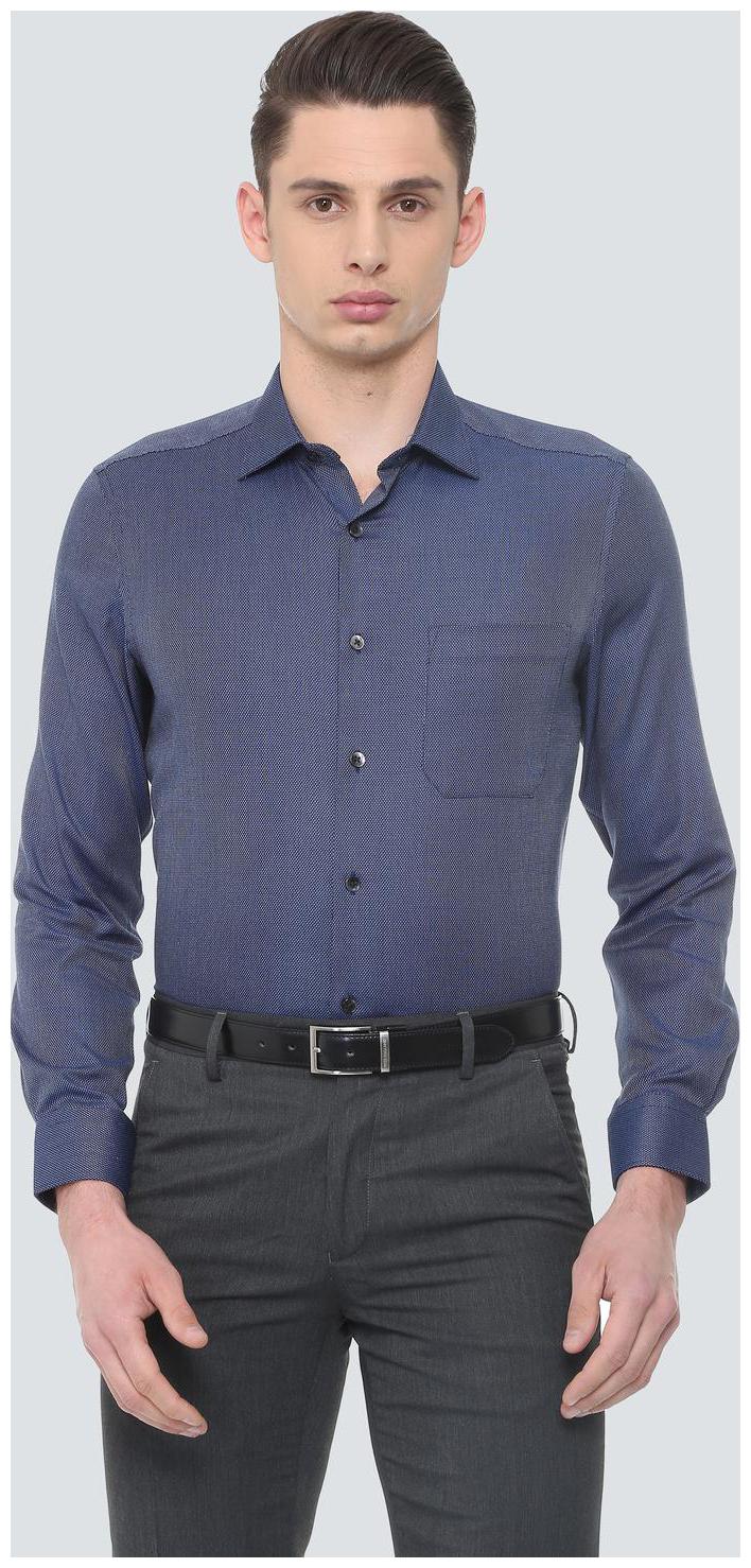 

Louis Philippe Men Regular fit Formal Shirt - Blue