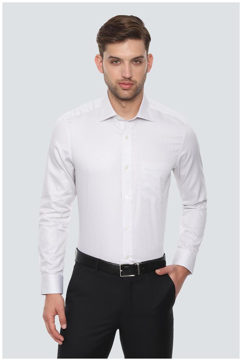 

Louis Philippe Men Regular fit Formal Shirt - Grey