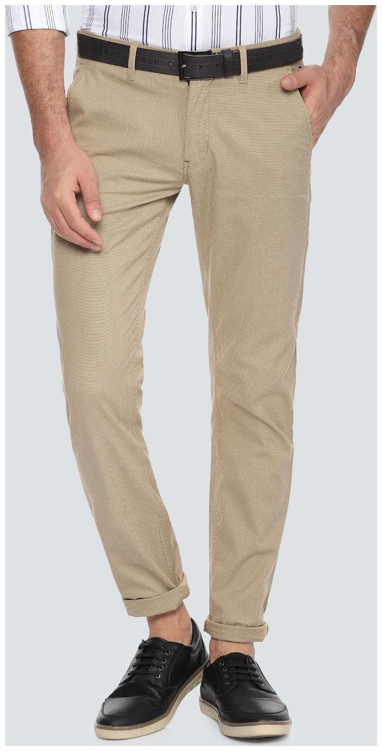 

Louis Philippe Men CottonTRUE Trousers Beige