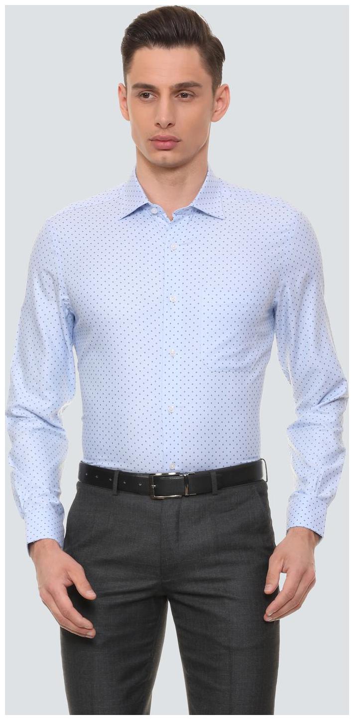 

Louis Philippe Men Regular fit Formal Shirt - Blue