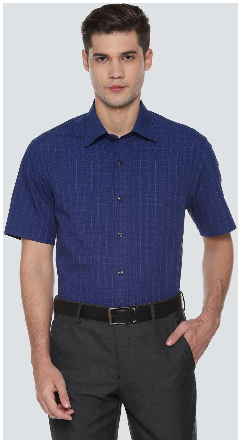 

Louis Philippe Men Regular fit Formal Shirt - Blue