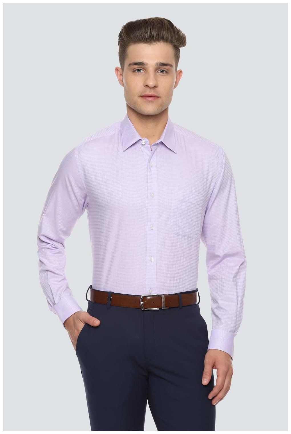 

Louis Philippe Men Slim fit Formal Shirt - Purple
