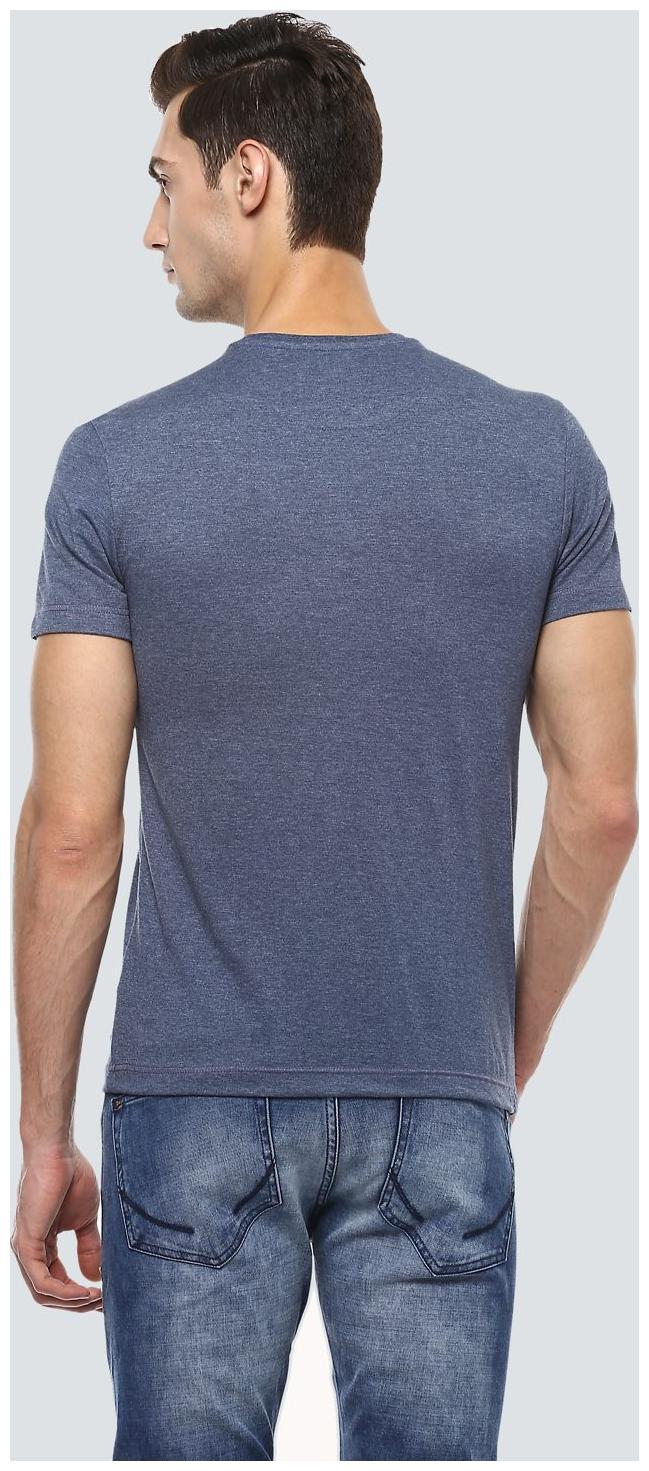 

Louis Philippe Men Blue Regular fit Cotton Blend Round neck T-Shirt - Pack Of 1