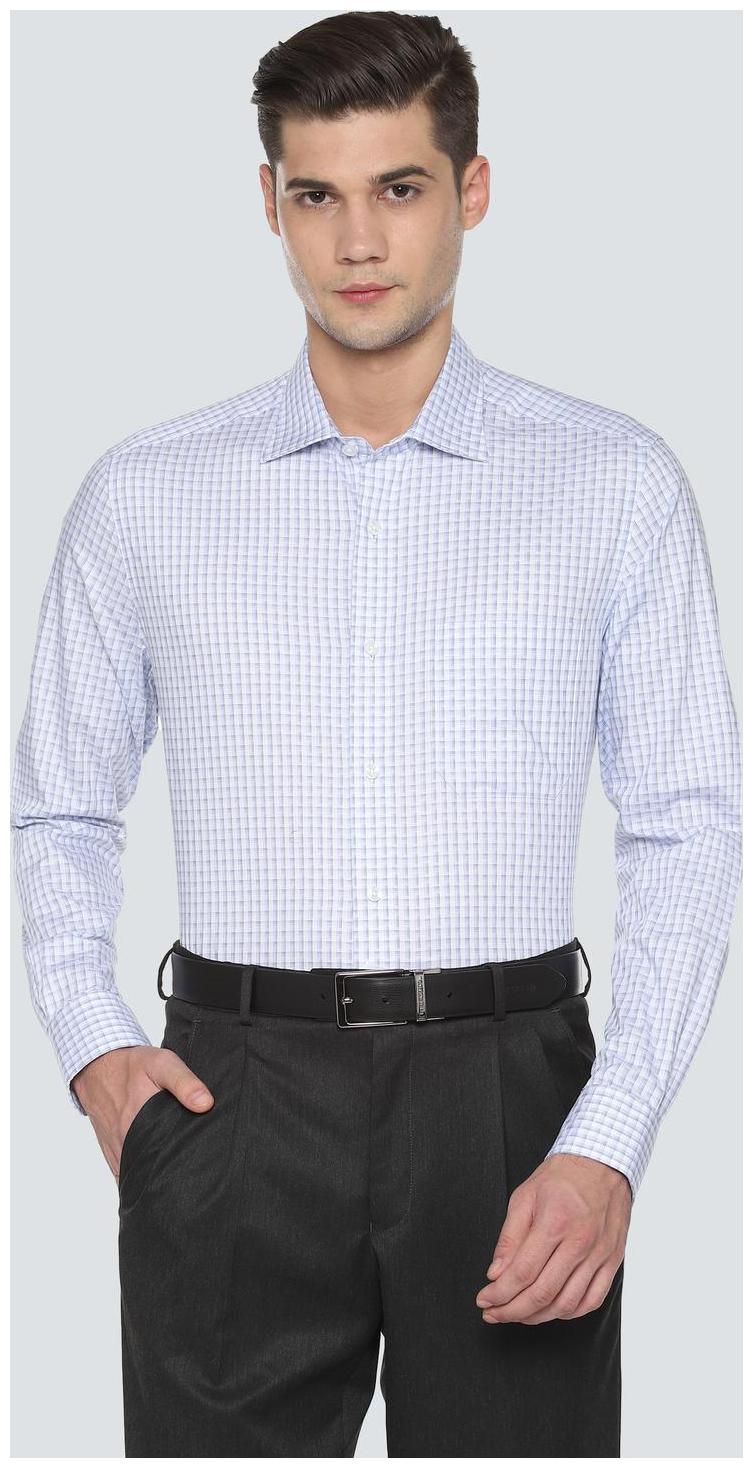 

Louis Philippe Men Regular fit Formal Shirt - Blue