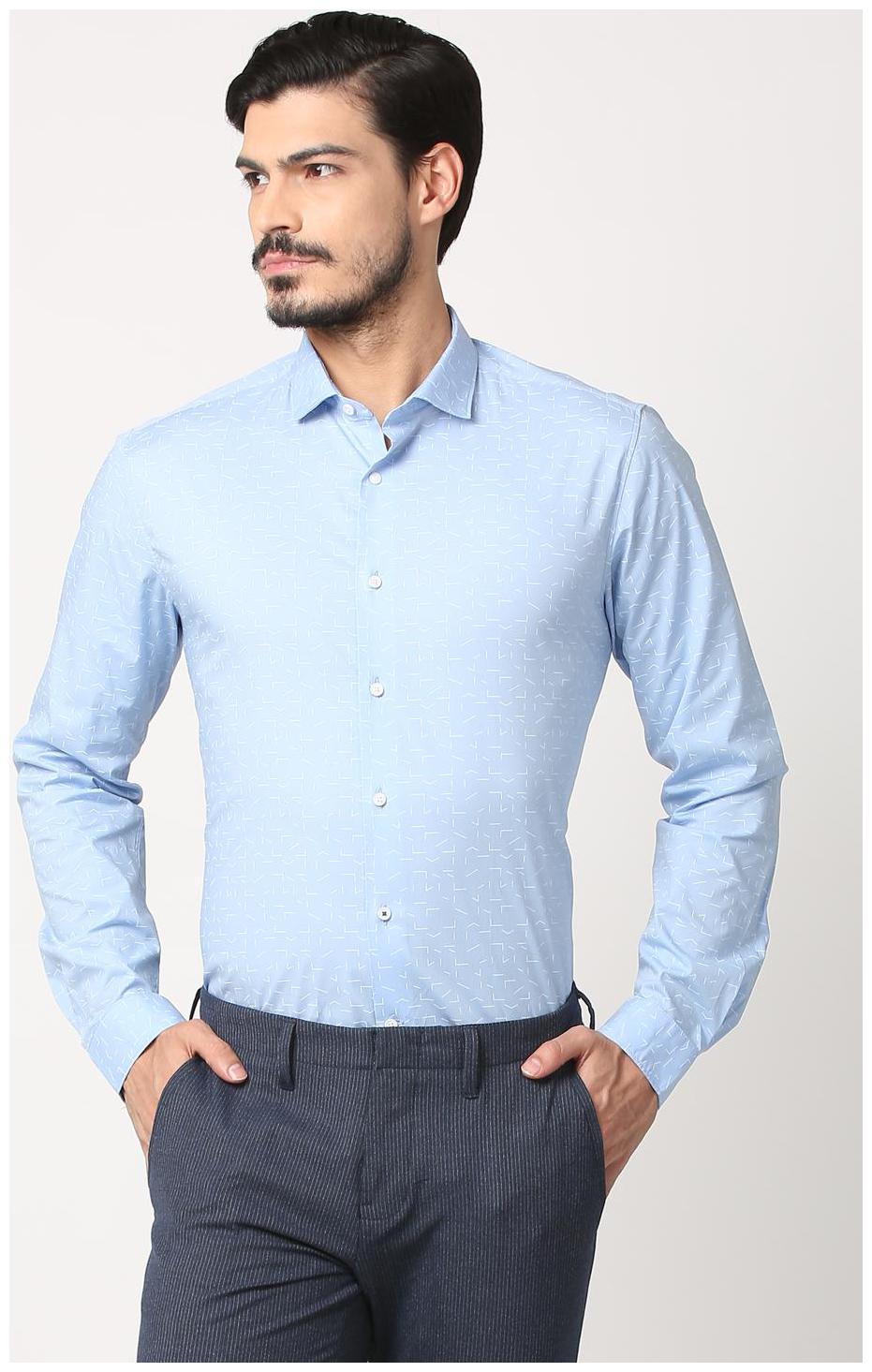 

Louis Philippe Men Slim fit Formal Shirt - Blue