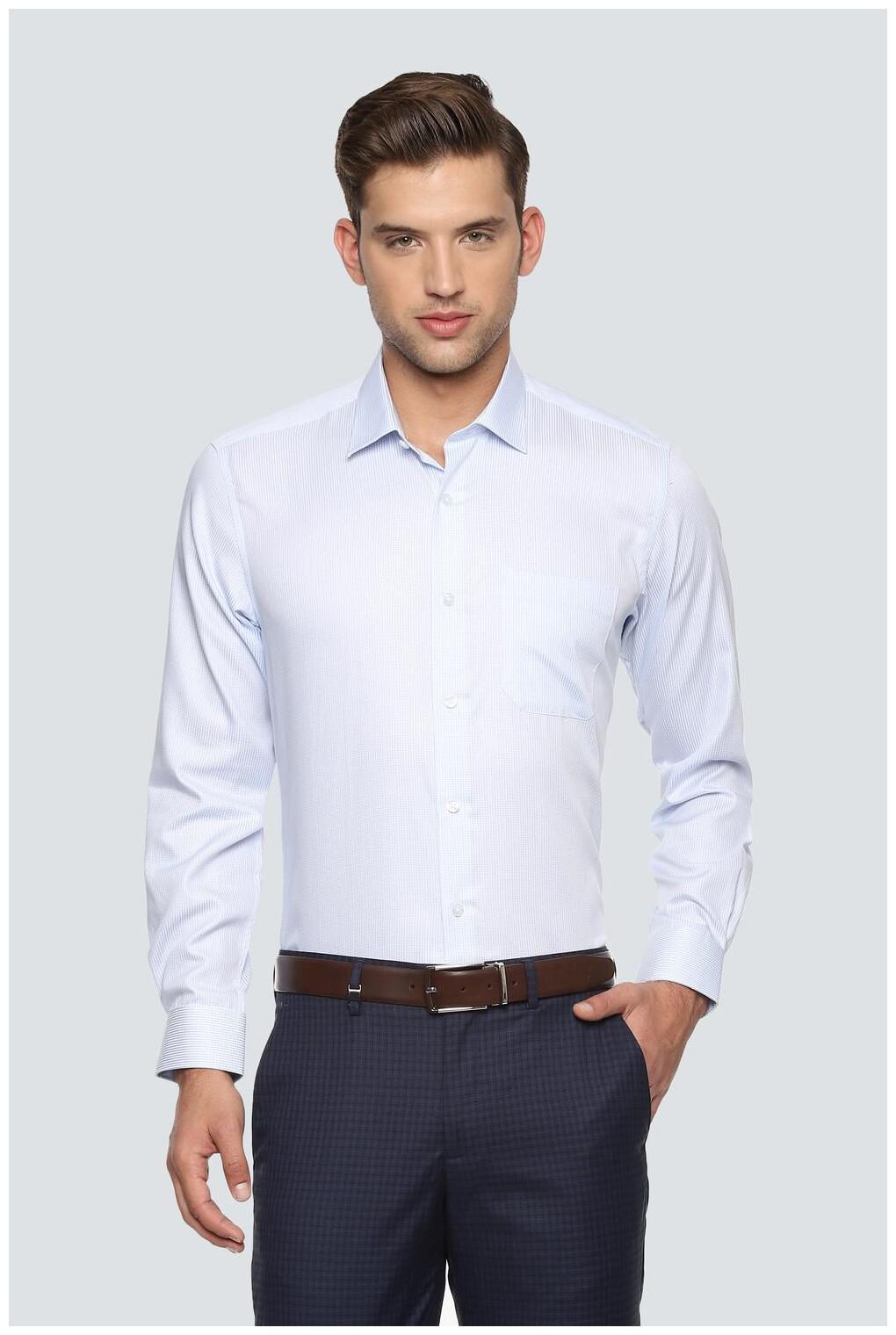 

Louis Philippe Men Slim fit Formal Shirt - Blue