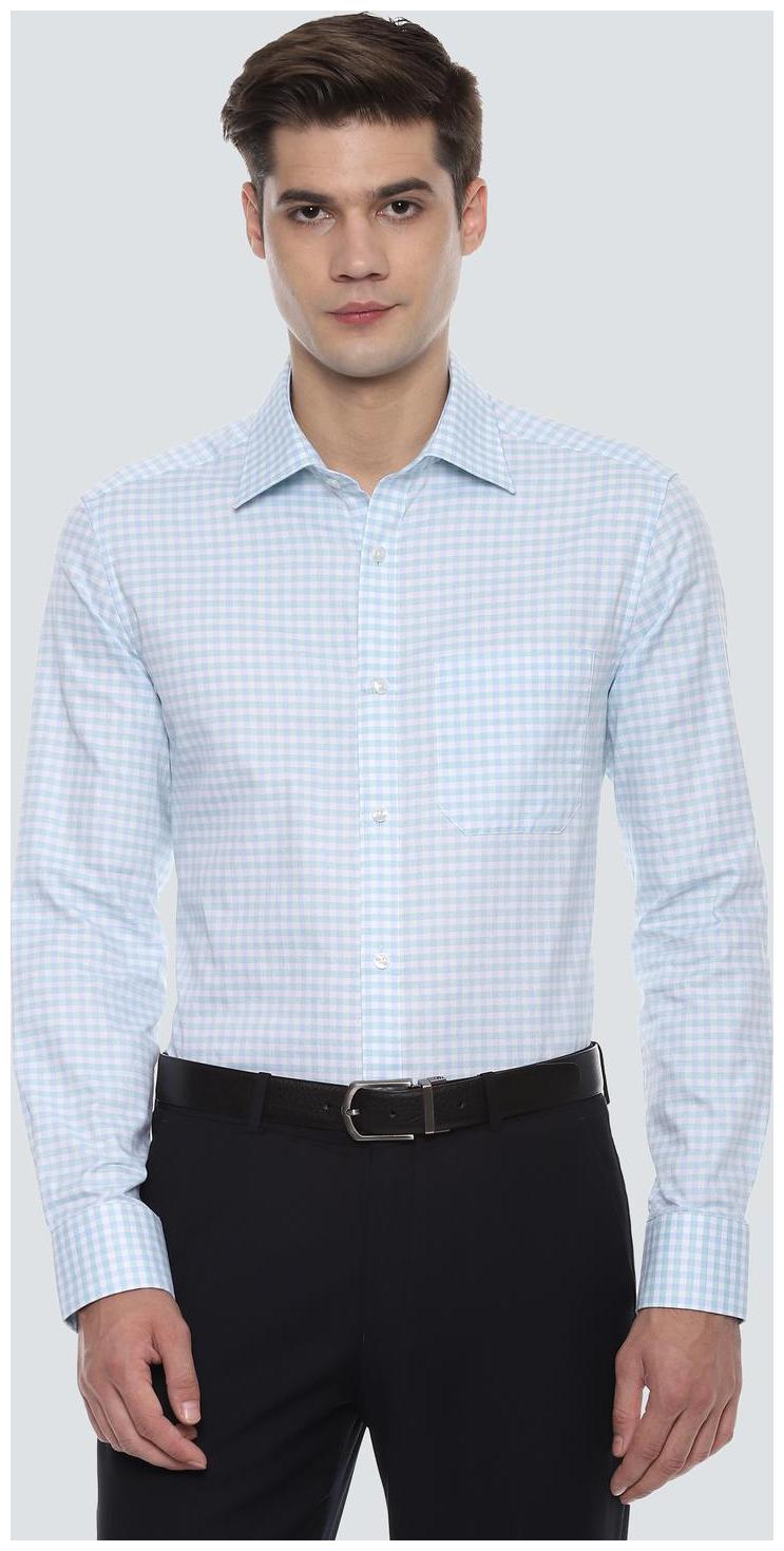 

Louis Philippe Men Regular fit Formal Shirt - Blue