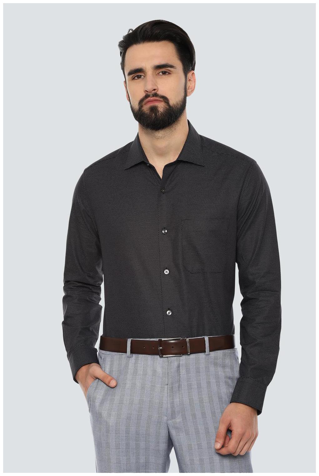 

Louis Philippe Men Regular fit Formal Shirt - Black
