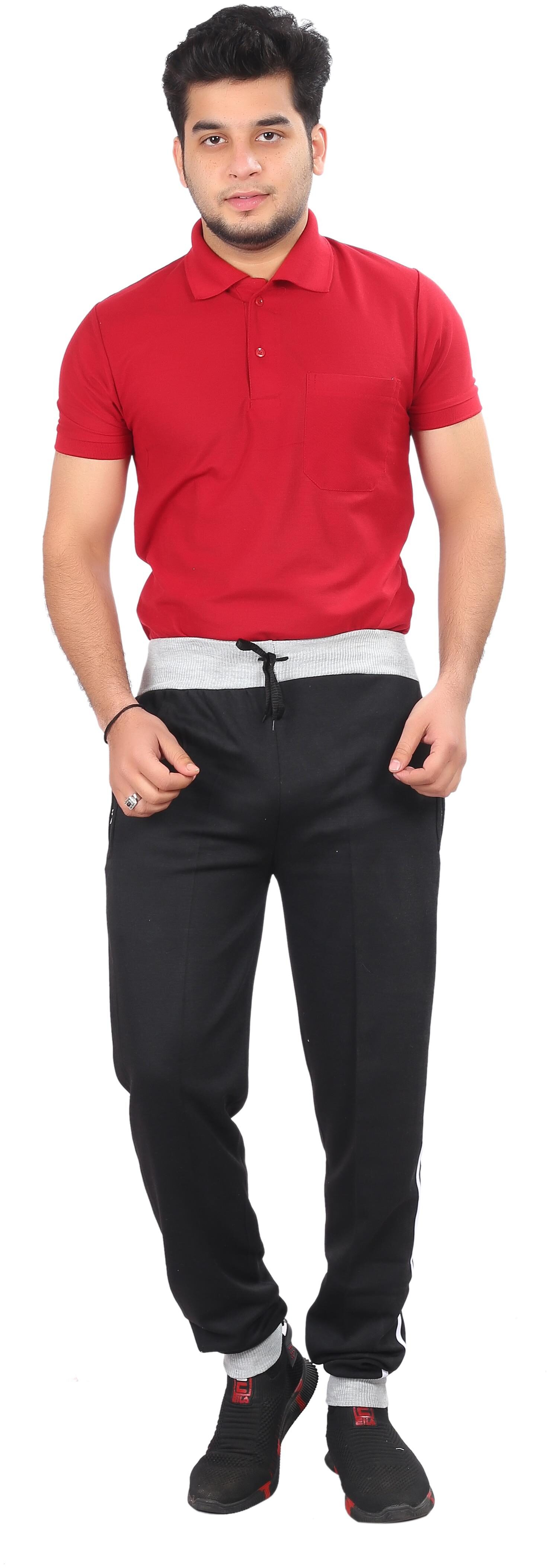 

LS SPORTS Men Black Solid Regular fit Joggers