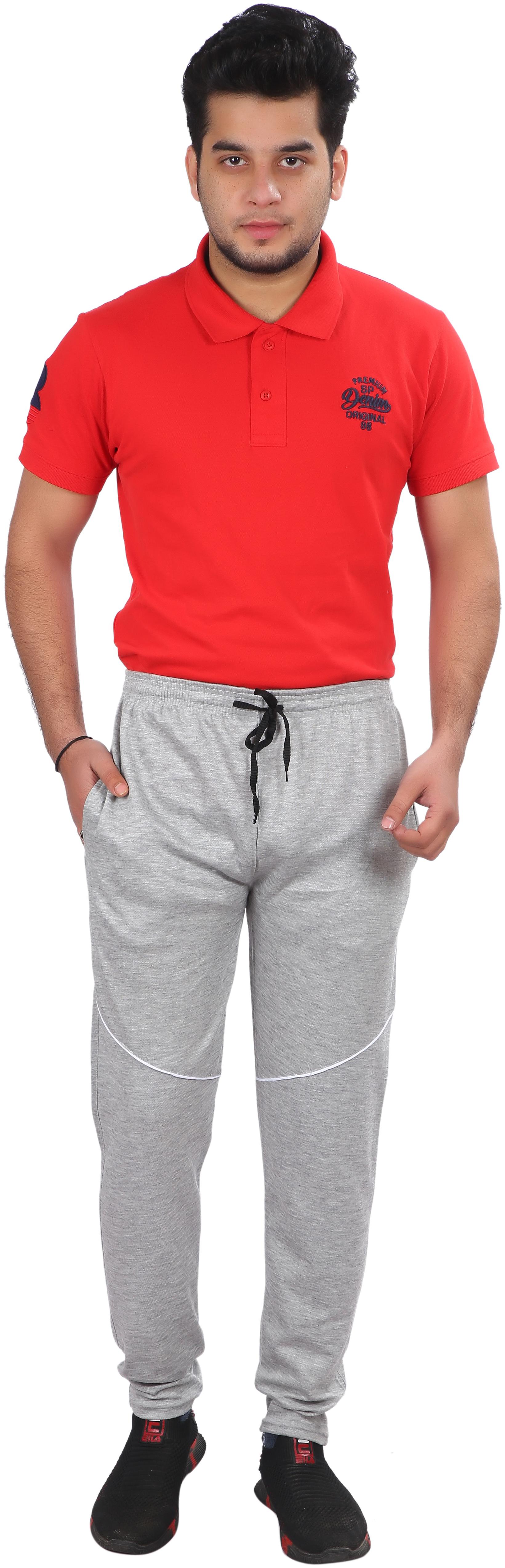 

LS SPORTS Men Grey Solid Regular fit Track pants