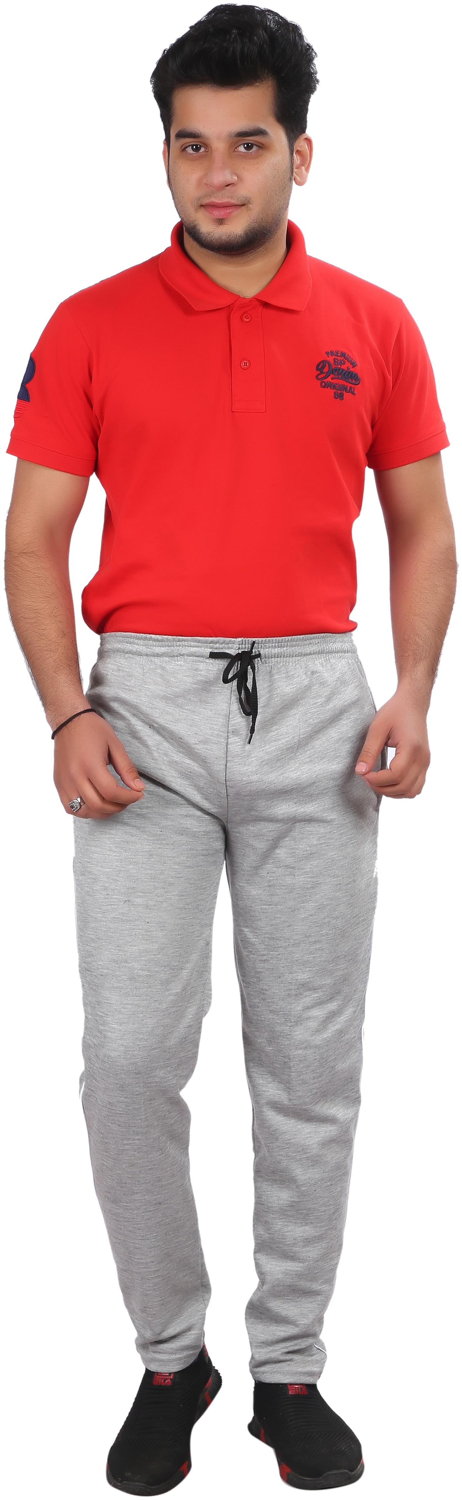 

LS SPORTS Men Grey Solid Regular fit Track pants