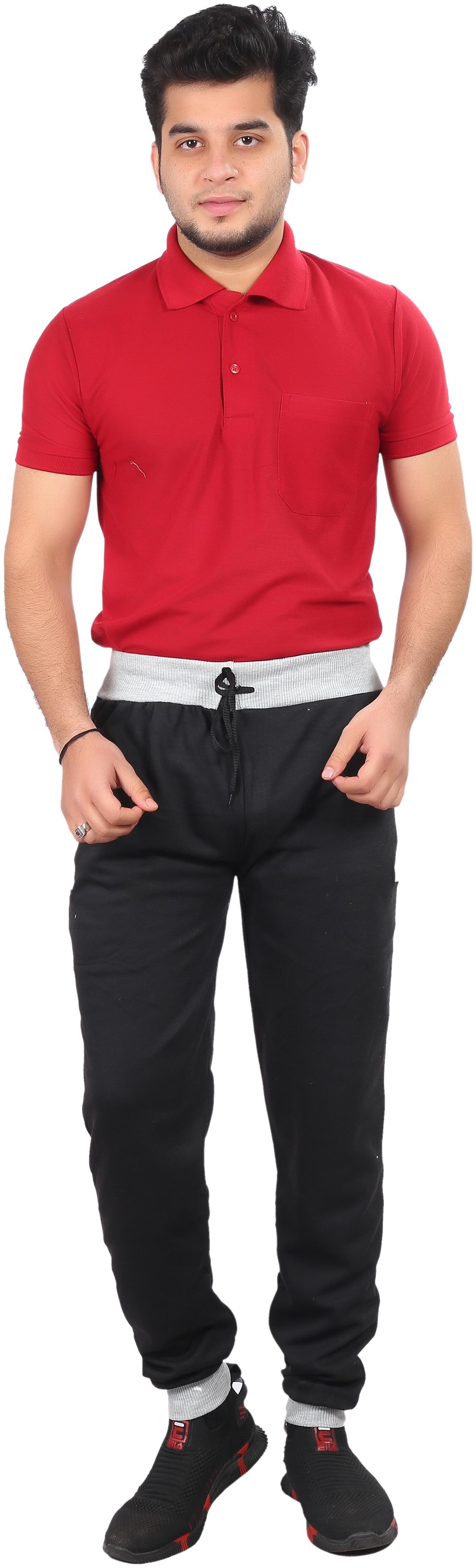 

LS SPORTS Men Black Solid Regular fit Joggers