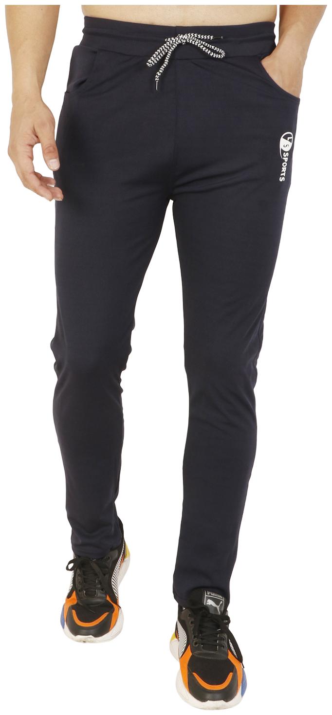 

LS SPORTS Men Navy blue Solid Slim fit Track pants