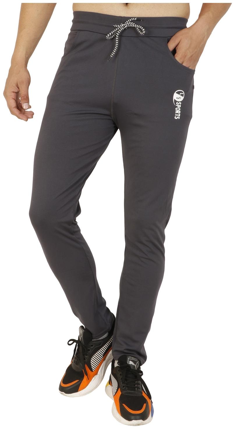

LS SPORTS Men Grey Solid Slim fit Track pants