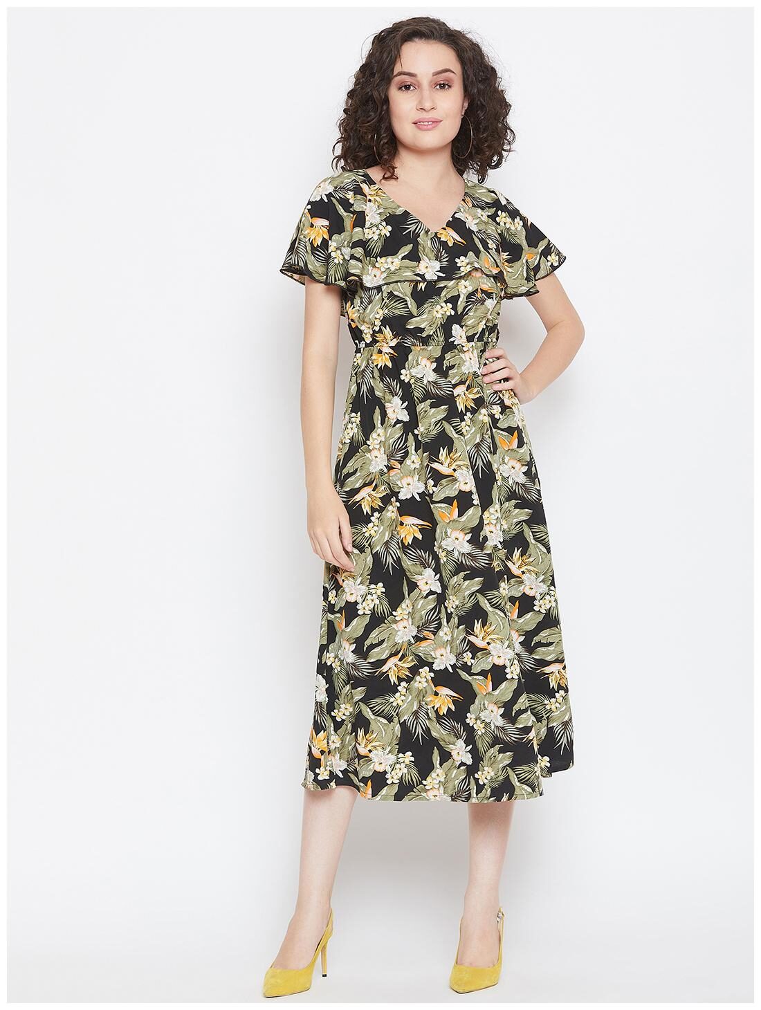 

Lucero Multi Floral Fit flare dress