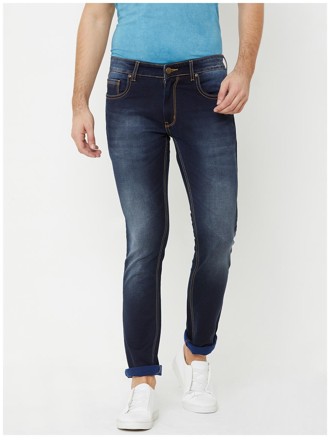 

LUCKY Blue Men Blue Skinny Fit Jeans