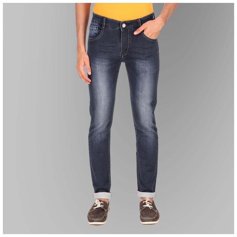 

Luies Men Navy Blue Slim Fit Jeans