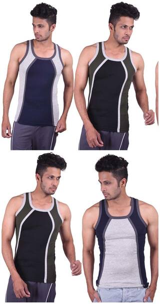 Lux Genx GYM Vests-Pack of 4 (#7702)