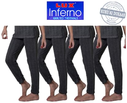 Lux Inferno Grey Cotton Pack Of 4 Lower