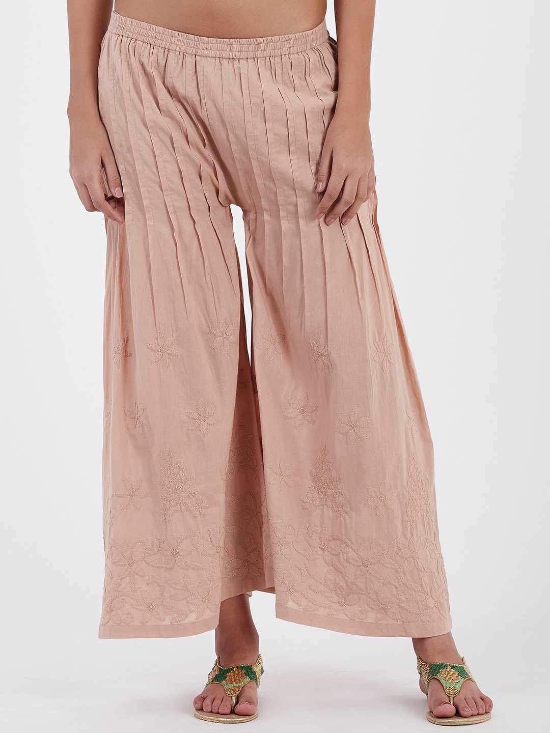

Lyla Brown Floral Flared Palazzo