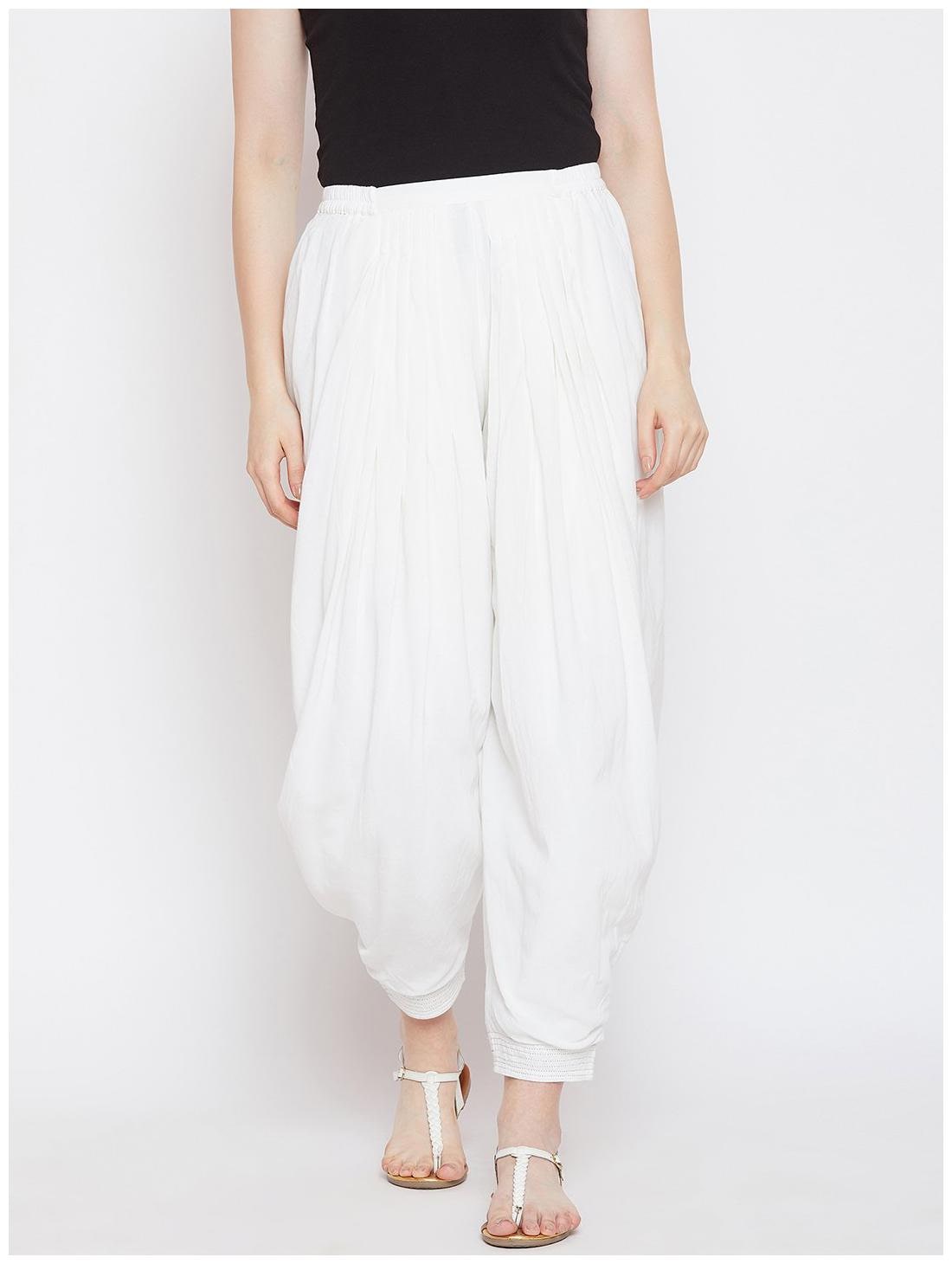 

Lyla Cotton Salwar - White