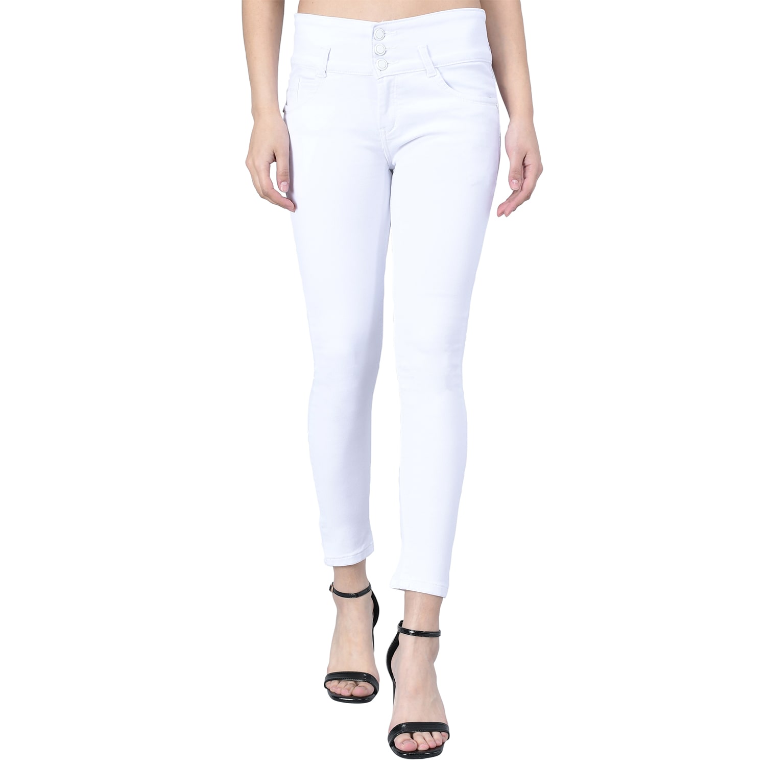 

M MODDY Women White Skinny fit Jeans