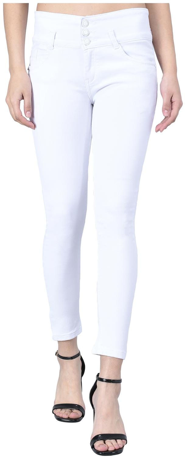 

M MODDY Women White Skinny fit Jeans