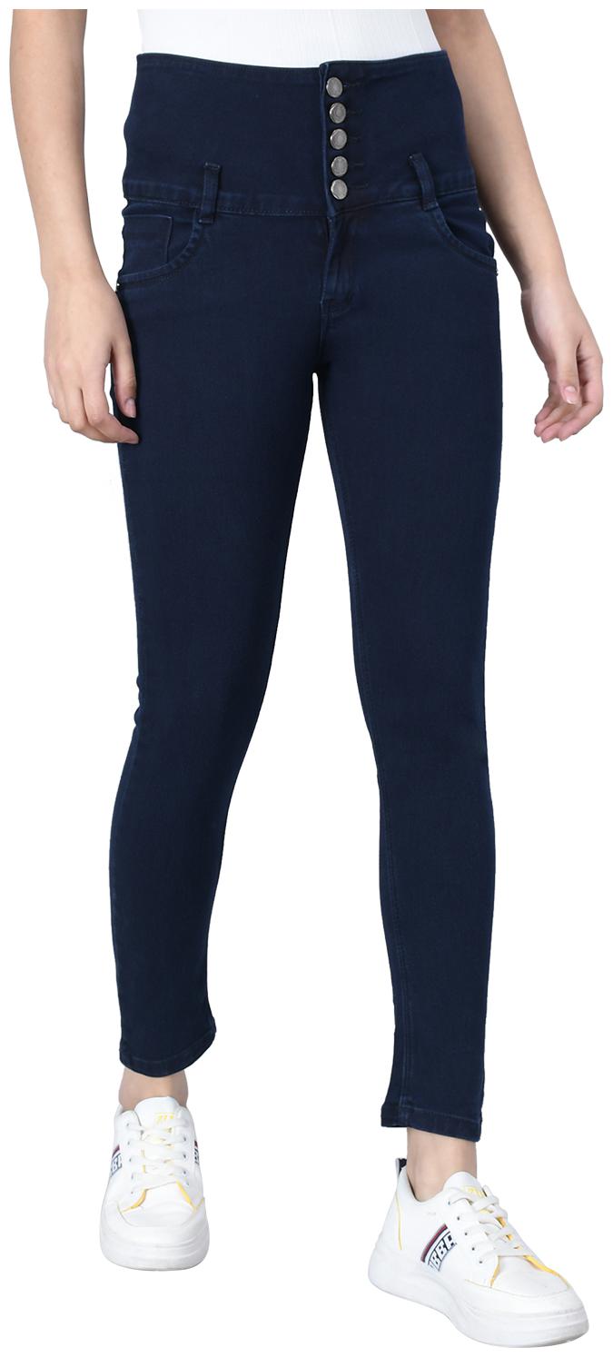 

M MODDY Women Navy Blue High Rise Silm fit Jeans