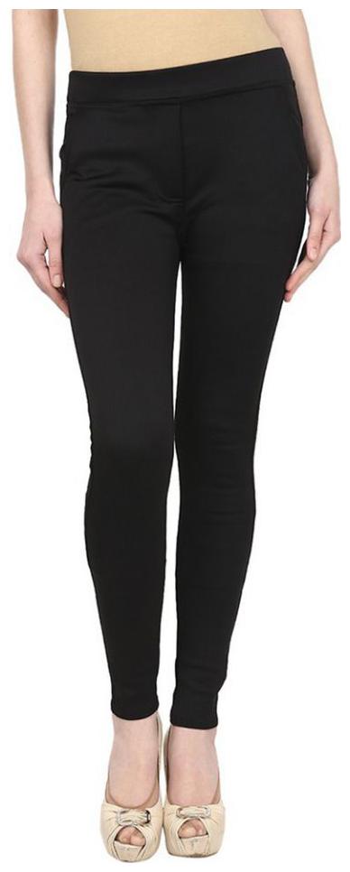 

MAATE Women Black Straight fit Jegging