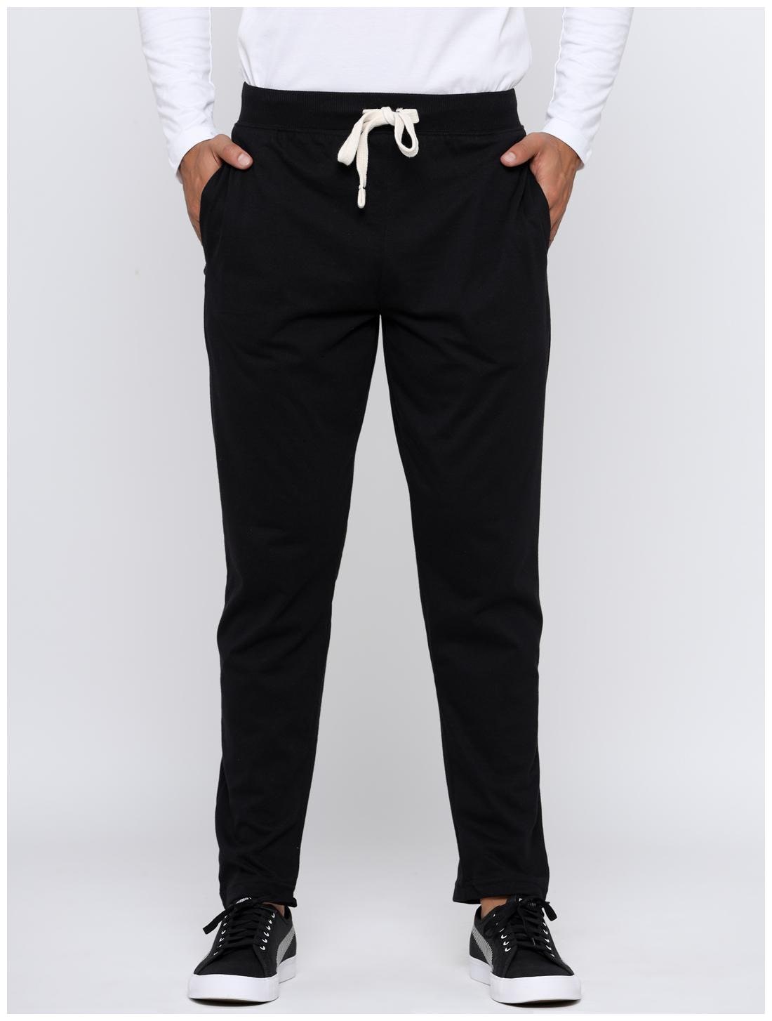

MAD TEE Men Black Solid Regular fit Track pants