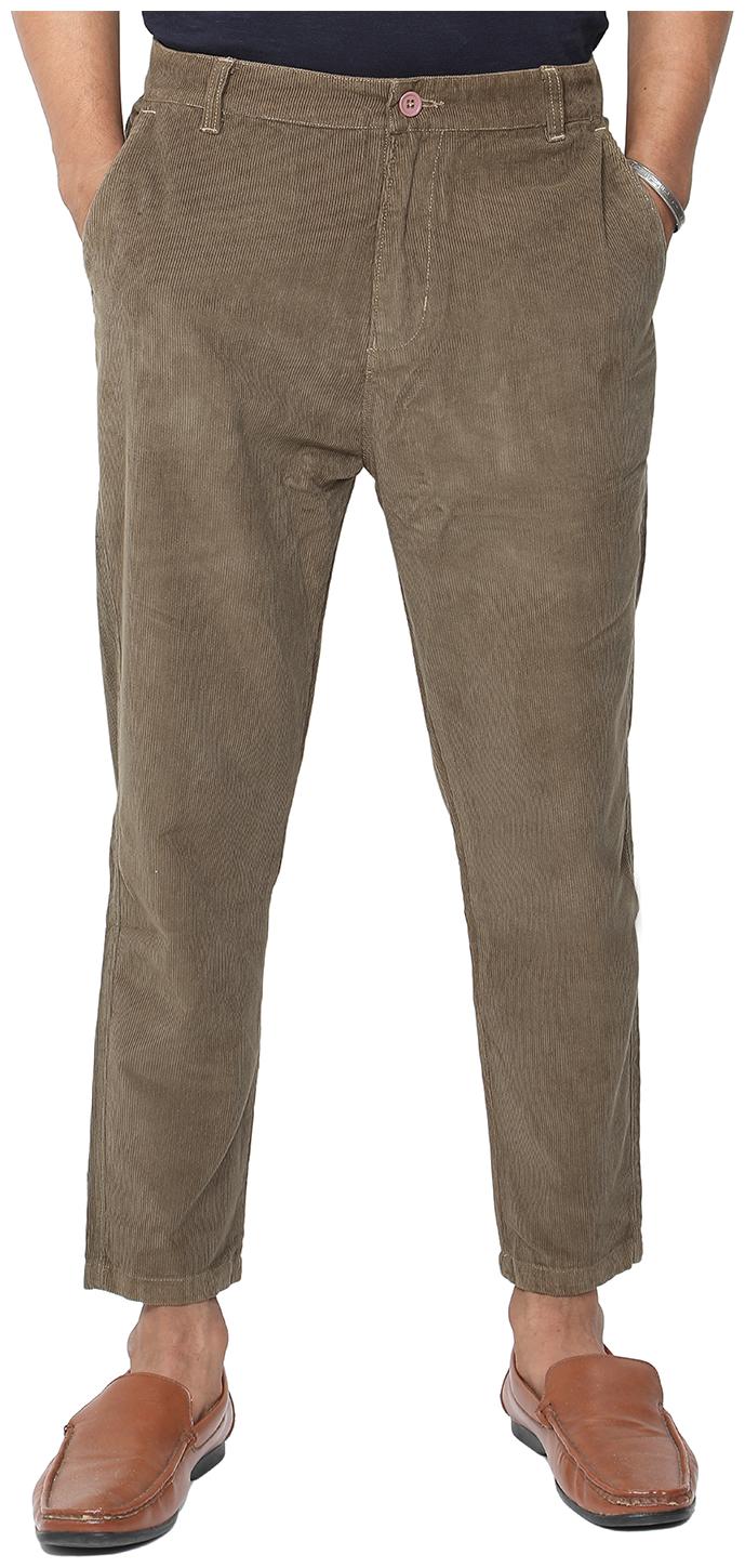 

MagMatric5 Men Olive Self design Tapered fit Travel friendly Chinos