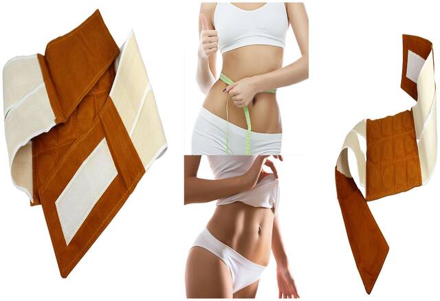 Magnetic Slimming Belt Tummy Control Shapewear Stomach Fat Burner Abdominal Trainer Workout Sauna Suit Cincher Fat Cutter Tummy Tucker Waist Slimming Weight Loss for Women & Men