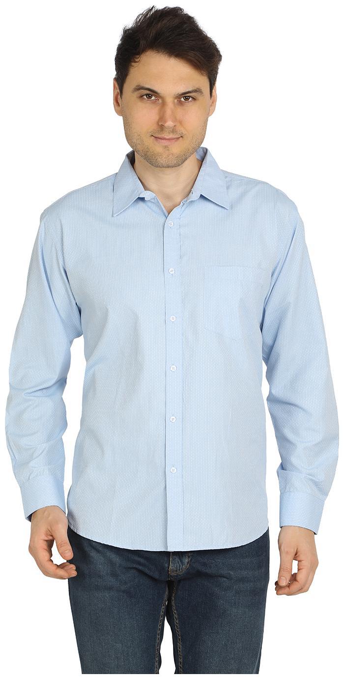 

Magneto Men s Light Blue Self Design Shirt DA 4009