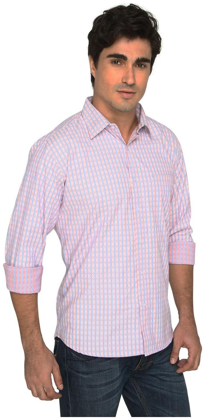 

Magneto Men s Striped Casual Multicolor Shirt DA 403