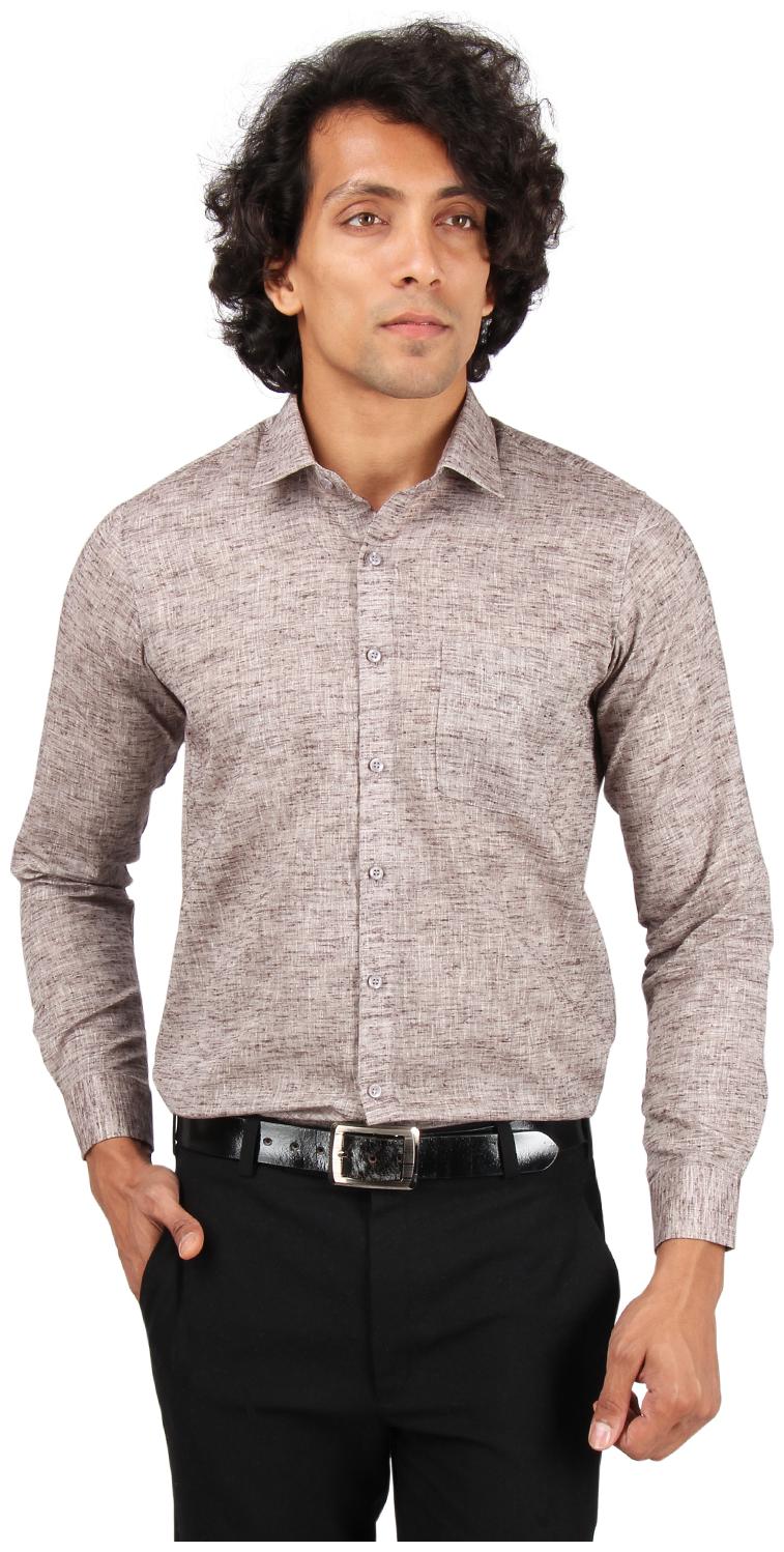 

Maharaja Men Slim fit Formal Shirt - Brown