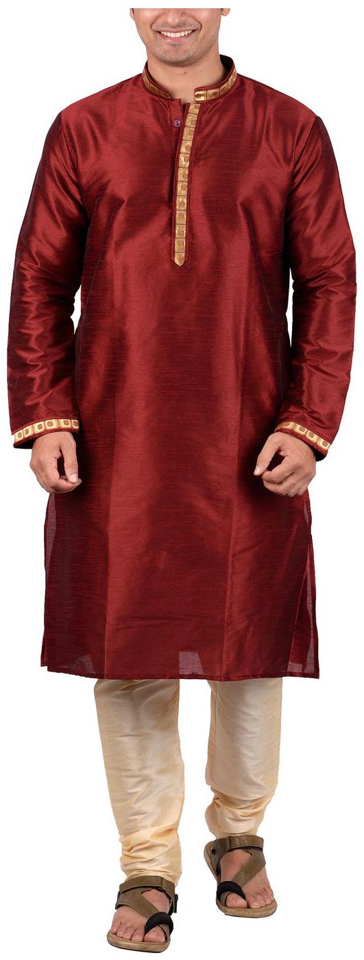 

Maharaja Men s Silk Ethnic Kurta Pyjama Set