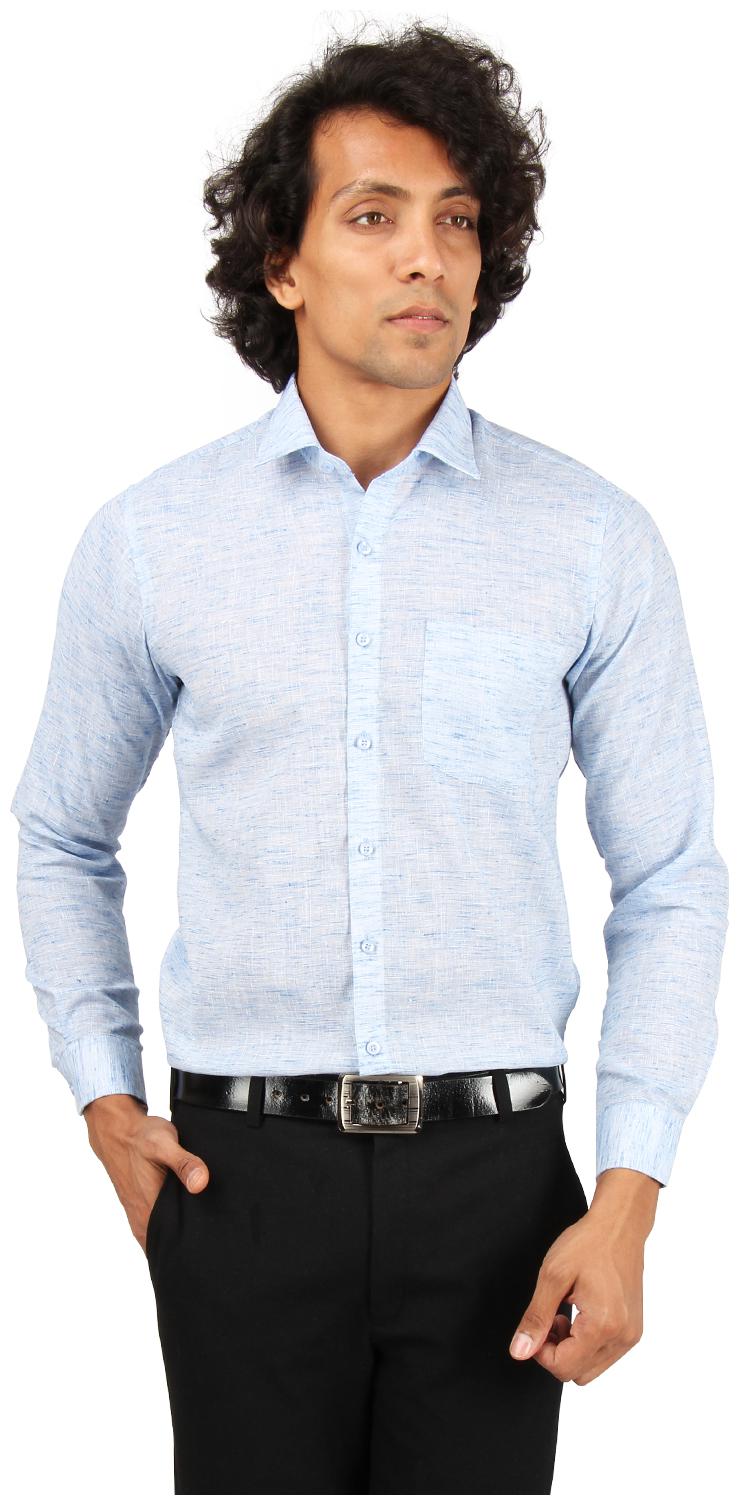 

Maharaja Men Regular fit Formal Shirt - Blue